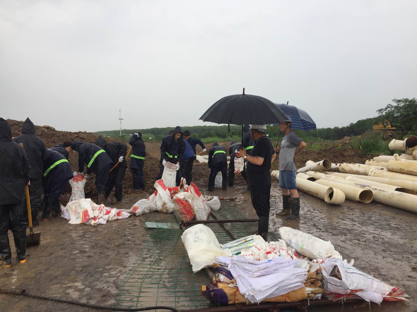 引江济淮7-1标抗洪抢险